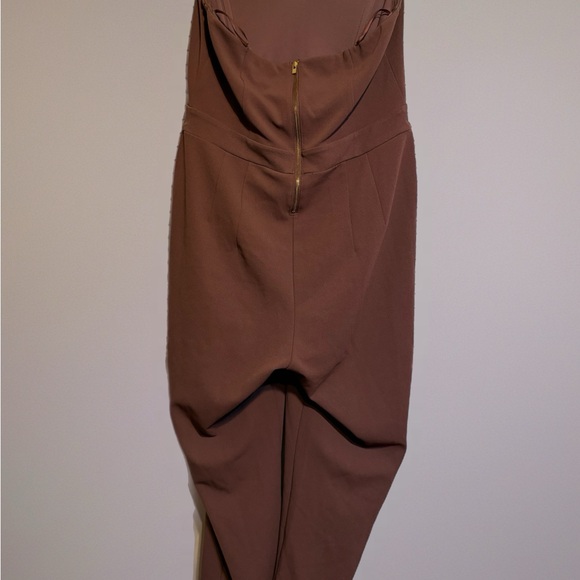 Express Mauve Strapless Jumpsuit - Picture 6 of 7